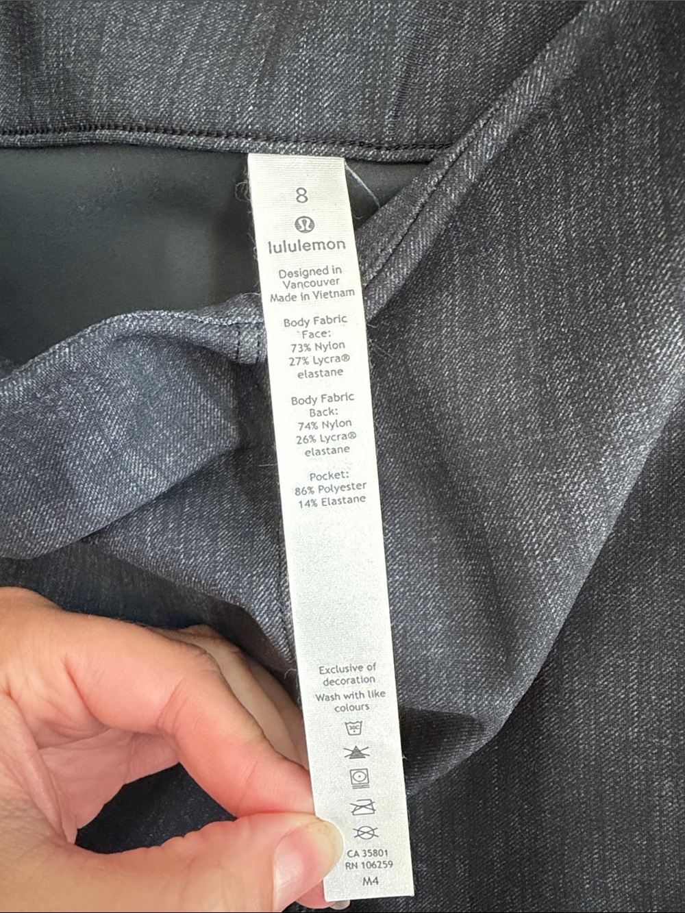 lululemon athletica Charcoal High-Rise Skinny Pants - Picture 3 of 5